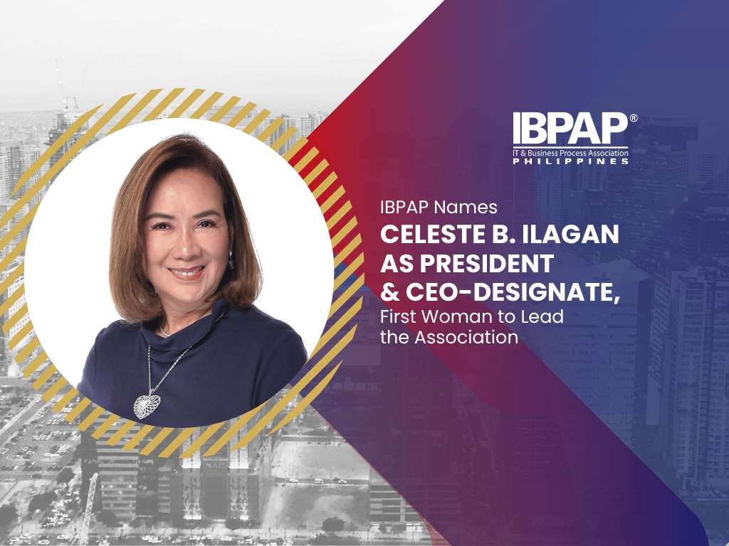 Celeste B. Ilagan is IBPAP's New President & CEO-Designate, First Woman to Lead the Association
